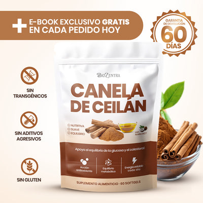 Biozentra - Canela de Ceylan 12:1 con Aceite MCT